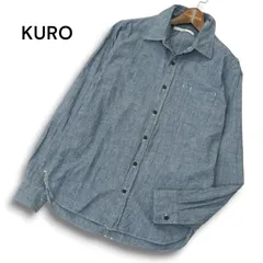 KURO クロ 通年 バックライン★ 長袖 シャンブレー シャツ Sz.0 メンズ 日本製のサムネイル
