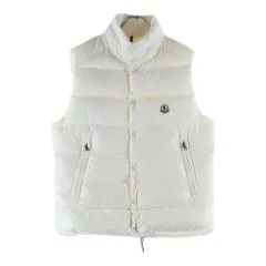 MONCLER (モンクレール) 22AW TIBB ワッペンロゴ ジップアップ ダウンベスト ホワイト H20911A00096 68950のサムネイル