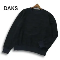 DAKS ダックス 通年 トーンオントーン 総柄★ クルーネック ニット プルオーバー セーター Sz.40 メンズ 日本製のサムネイル