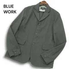 BLUE WORK ブルーワーク トゥモローランド 通年 スナップボタン★ テーラード ワーク ジャケット Sz.XS メンズ グレーのサムネイル