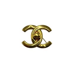 CHANEL COCOターンロックブローチ96P刻印 - メルカリ