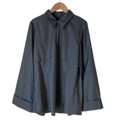 美品 HARE ハレ レギュラーカラーZIPシャツ F グレー レディース 古着 中古 USED