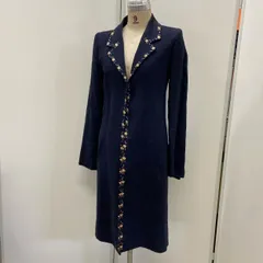 FENDI  フェンディ ロングコート ヴィンテージステンカラーコート レディース ネイビー 中古のサムネイル