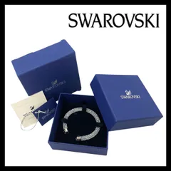 【SWAROVSKI】クリスタルダスト バングル Sサイズ ラインストーン クリア シルバーカラー 5255899 ブレスレット スワロフスキー Crystaldust (MM-744)のサムネイル