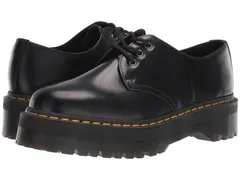ドクターマーチン レディース シューズ オックスフォード プラットフォーム レザー Dr Martens 1461 Quad Smooth Leather Platform Shoes Black Polished ブラック