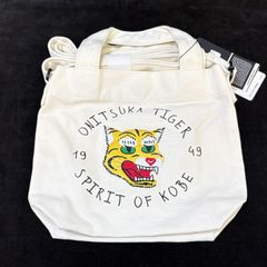 Onitsuka Tiger 오니츠카 타이거 미니 토트 숄더백 캔버스 2WAY 태그 첨부