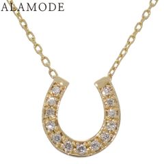 ☆0.50ct☆ホースシュー✨馬蹄H&Cダイヤモンドペンダントネックレス 