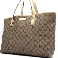 GUCCI グッチ トートバック GGスプリーム PVC 肩がけ A4収納 - メルカリ