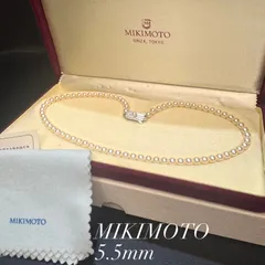 【最高級 ベビーパール】 ミキモト/MIKIMOTO あこや真珠 ネックレス 約5.0-5.5mm SILVER留め具 約17.7g 約41cm akoya pearl jewelry necklace アコヤ 本真珠のサムネイル