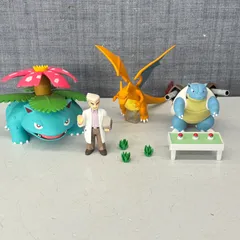 Pokemon ポケモン ポケモンスケールワールド オーキド博士 フシギバナ リザードン カメックス セット