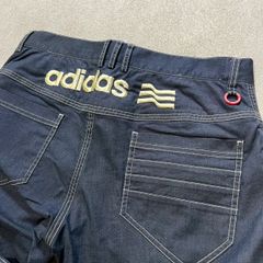 adidas バック刺繍 ロゴ デニムパンツ ジーパン アディダス 76 - メルカリ