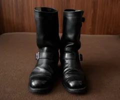 90s USA製 GEORGIA ENGINEER BOOTS 7.5E ジョージア エンジニアブーツ 50s 60s 70s 80sのサムネイル