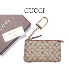 GUCCI グッチ GGスプリーム マイクロGGプラス スター 星柄 小銭入れ コインケース キーケース 233183 PVC ブラウン