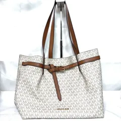美品 MICHAEL KORS MK柄 トートバッグ ベルト付き ラージ A4 ショルダーバッグ