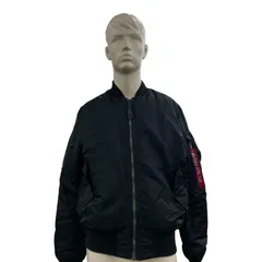 186000 現状品 ALPHA INDUSTRIES MA-1 リバーシブルボンバージャケット L ブラック、オレンジ メンズ