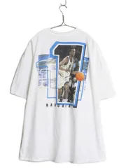 【お得なクーポン配布中!】 90s USA製 ナイキ ペニー ハーダウェイ 両面 プリント 半袖 Tシャツ メンズ XXL / オールド NBA バスケ スウッシュ フォト 大きいサイズ 白