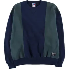 古着 90年代 ラッセル Russell ツートン 無地 ブランクスウェットシャツ トレーナー USA製 メンズL相当 ヴィンテージ/eaa629124