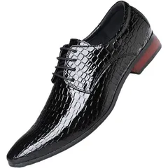 ビジネスシューズ 革靴 メンズ靴 結婚 通勤 普段用 メンズ 紳士靴 エナメル レースアップシューズ カジュアルシューズ 靴 ローカット