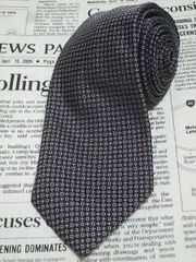 アクアスキュータム Aquascutum 美品 未使用品 微光沢 ネクタイ イギリス製 シルク100% パターン柄 ミックス L-005474 ゆうパケット