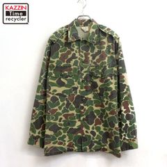 60's ダックハンターカモシャツ オープンカラーシャツ 迷彩シャツ