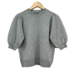 ツルバイマリコオイカワ　パール付きニット ツルバイマリコオイカワ パール付きニット - メルカリ