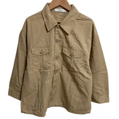 美品 Johnbull ジョンブル ミリタリーシャツブルゾン ジャケット AL982SHK F ベージュ レディース 古着 中古 USEDのサムネイル