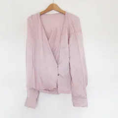 良品 23SS ROPE' ロペ 洗える カシュクールブラウス 長袖 シャツ GGH23070 38 ピンク レディース 古着 中古 USED