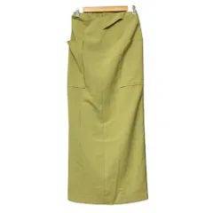 美品 24SS LE CIEL BLEU ルシェルブルー Cut Out Maxi Skirt マキシ丈 タイトスカート 26A67101 サイズ36 ライトグリーン レディース 古着 中古 USED