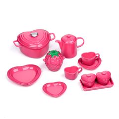 ミニチュア 1/6 ハート食器 コレクション 11点セット[ライトブルー 