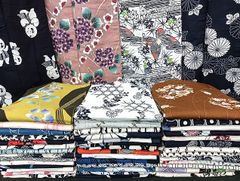 平和屋着物＊夏物　小紋　絽　笹竹飛鳥文　洗える着物　AABB8662st 平和屋着物＊夏物 小紋 絽 笹竹飛鳥文 洗える着物 AABB8662stの通販 by
