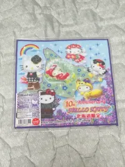 レトロ ハローキティ 10 記念日 記念 北海道 ハンカチ
