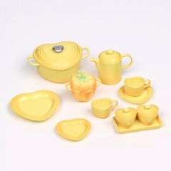 ミニチュア 1/6 ハート食器 コレクション 11点セット[ライトブルー 