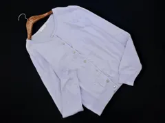 INDEX インデックス デザインボタン カーディガン sizeM/水色 ■◇ レディースのサムネイル