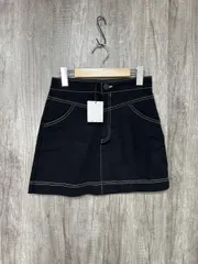 美品 ZARA ザラ ブラックデニム ミニ スカート sizeXS/黒 ■■ レディース