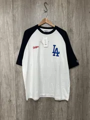 美品 MONO-MART モノマート MLB 別注 ワッペン刺繍 ビッグシルエット ラグラン Tシャツ sizeL/白 ■◆ メンズのサムネイル