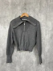 ZARA ザラ ハーフジップ ニット セーター sizeS/グレー ◇■ レディース