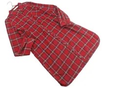 chocol raffine robe ショコラフィネローブ チェック シャツ ワンピース sizeL/赤 ■◇ レディース