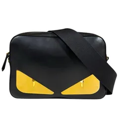フェンディ バッグバグズ ショルダーバッグ レザー 7M0286 ブラック メンズ  FENDI  中古 フェンディのサムネイル