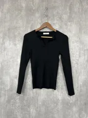 Demi-Luxe BEAMS デミルクスビームス ヘンリーネック リブ ニット セーター 黒 ■◇ レディースのサムネイル