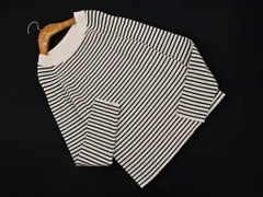 green label relaxing グリーンレーベルリラクシング ユナイテッドアローズ ボーダー リブ ニット セーター 白ｘ黒 ■◇ レディース