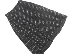 MISCH MASCH ミッシュマッシュ 総レース 花柄 ドット フレア スカート sizeM/黒 ■◇ レディース