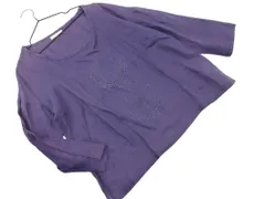 nimes ニーム リネン100% 刺繍 ブラウス シャツ 紺 ■◇ レディースのサムネイル