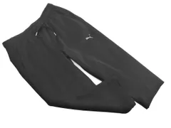 PUMA プーマ ロゴ クロップド デニムパンツ sizeL/黒 ■◇ レディース
