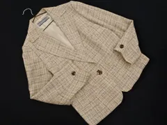 ANNE KLEIN アンクライン ツイード テーラード ジャケット size13/ベージュ ■◇ レディースのサムネイル