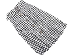 tocco closet トッコクローゼット チェック Aライン 台形 スカート sizeM/白ｘ黒 ■◇ レディース
