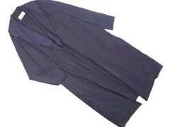 BLACK BY MOUSSY ブラックバイマウジー サテン ロング コート sizeF/紺 ■◇ レディースのサムネイル