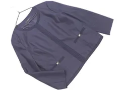 INTERPLANET インタープラネット ノーカラー ジャケット size38/濃紺 ■◇ レディースのサムネイル