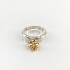 ティファニー TIFFANY&CO ハートロック リング 10号 コンビ 希少 