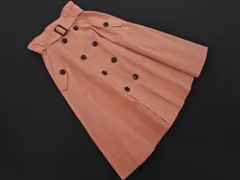 QUEENS COURT クイーンズコート ダブルボタン ロング スカート size1/ピンク ■◇ レディース