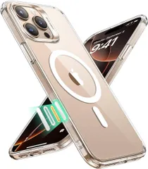 ESR iPhone16Pro ケース【カメラコントロール・3倍米軍MIL規格】MagSafe対応 いPhone16Pro ケース 傷に強い背面 SGS認証 ワイヤレス充電 マグセーフ対応 iPhone 16 Pro ケース 指紋防止 滑り止め  クリア